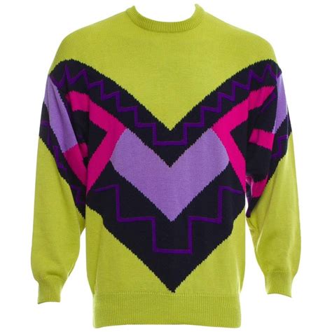 vintage gianni versace 100 cotton knitted sweater|Vintage Gianni Versace Clothing .